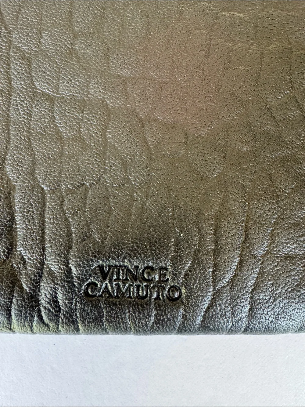 Vince Camuto Wayhn Mini Leather Crossbody Double Zipper Purse
